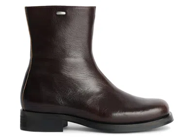 Pre-owned Our Legacy Men's Camion Boot Leather Sneakers In Deep