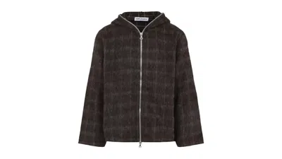 Pre-owned Our Legacy Men's  Full Zip Hoodie In Dorf Check