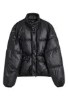 Our Legacy Inhale Puffa Puffer Jacket In Black