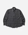 Our Legacy Above Checked Cotton-blend Shirt In Black