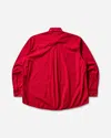 Our Legacy Above Embellished Cotton Poplin Shirt In Red