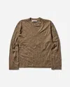 Our Legacy Men S Big Longsleeve T-shirt Olive Crinkle