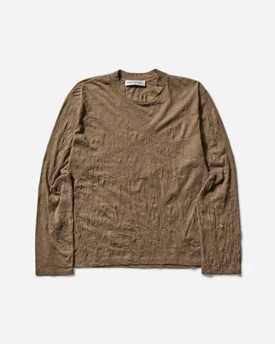 Our Legacy Men S Big Longsleeve T-shirt Olive Crinkle