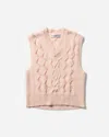 Our Legacy Men S Cable Michigan Tank Delicate In Pink