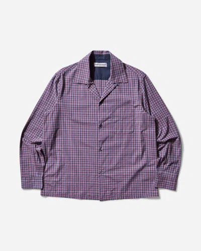 Our Legacy Men S Heusen Shirt Venice Check In Purple