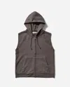 Our Legacy Hooded Vest With Front Pockets In Brown