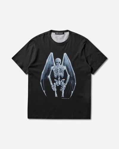 Our Legacy Men S New Box T-shirt Fallen Angel Print In Black