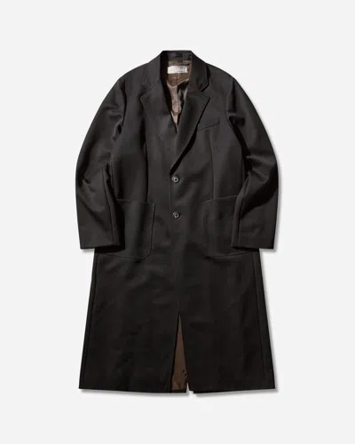 Our Legacy Men S Robe Overcoat Onyx In Black