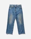 Our Legacy Mens Third Cut Relaxed Wide Leg Jeans In Blue