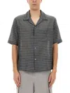 Our Legacy Heusen Shirt Shortsleeve In Gray
