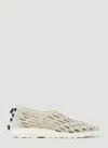 Our Legacy Round-headed Flat Shoes In White