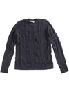 Our Legacy Navy Formal Roundneck Sweater In Blu
