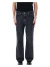 Our Legacy 25.5cm Third Cut Cotton Denim Jeans In Supergrey Wash