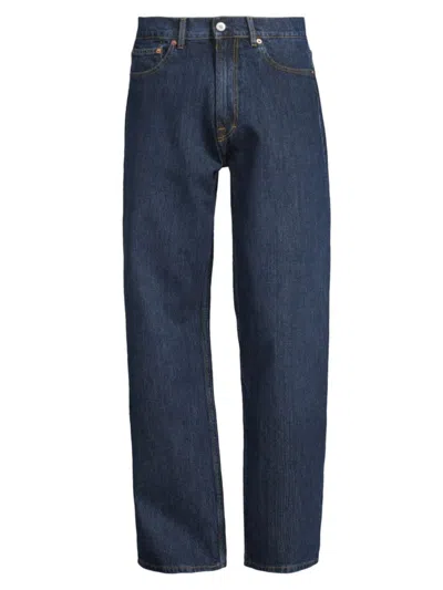 Our Legacy Men's Third Cut Five-pocket Jeans In Deep Blue Chain Twill