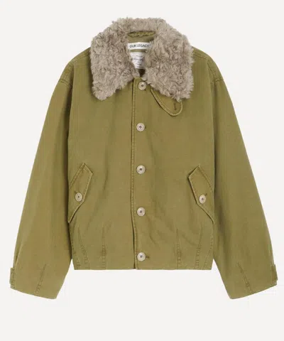 Our Legacy Men S Aerial Jacket Pigment Khaki In Green
