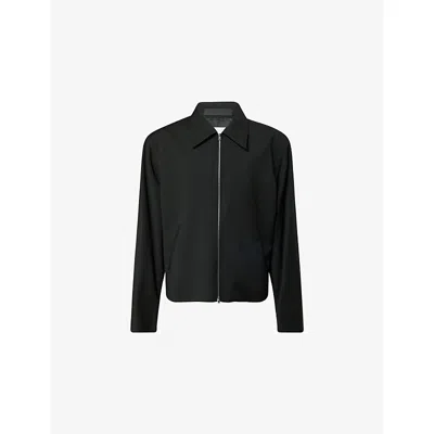 Our Legacy Virgin Wool Layering Jacket In Black