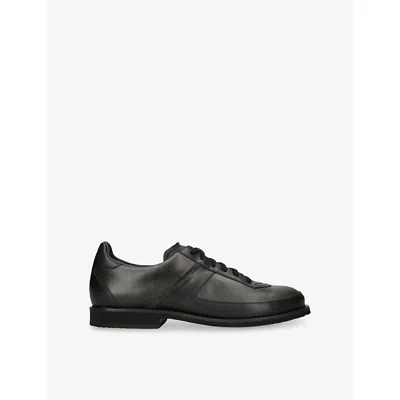 Our Legacy Mens Blk/brown Ten Pin Leather Shoes Eur 40 / 6 Uk In Black