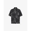 Our Legacy Mens Death Paisley Print Graphic-print Short-sleeve Cotton And Linen Shirt In Multi