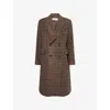 Our Legacy Mens Dorf Check Whale Double-breasted Wool Coat