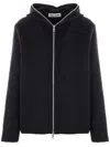 Our Legacy Black Full Zip Hoodie In Black