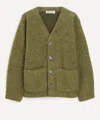 Our Legacy Mens Hairy V-neck Knit Cardigan