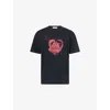 Our Legacy Mens Love Story Print Loose Love Graphic-print Cotton T-shirt In Black