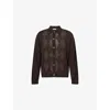 Our Legacy Mens Pub Argyle Evening Diamond-stitch Wool Polo Shirt In Multi