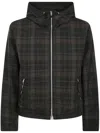 Our Legacy Riviera Checked Shell Hooded Jacket In Black