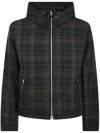 Our Legacy Riviera Checked Shell Hooded Jacket In Black