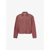 Our Legacy Mens Shining Cherry Slight Classic-collar Nylon Jacket In Multi