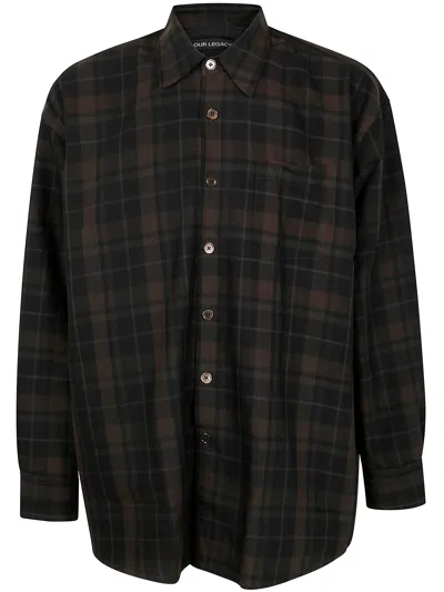 Our Legacy Mens Shirting Borrowed Shirt In Multi