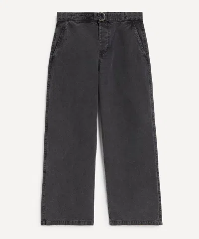Our Legacy Gray Stern Chino Trousers In Black