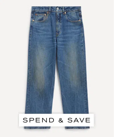 Our Legacy Mens Third Cut Relaxed Wide Leg Jeans