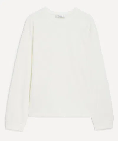 Our Legacy Mens Tour Long-sleeve T-shirt In White