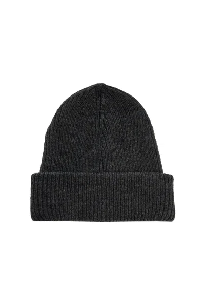 Our Legacy Knit Beanie Hat In Grey