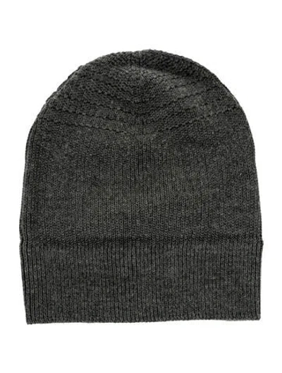 Pre-owned Our Legacy Merino Wool Beanie Hat In Gray