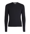 Our Legacy Slim Fit Long Sleeve Ribbed Crew Sweater In Black
