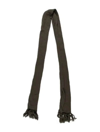 Pre-owned Our Legacy Merino Wool Scarf In Green