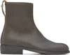 Our Legacy Gray Michaelis Boots In Black