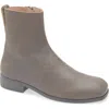 Our Legacy Michaelis Square Toe Boot In Vintage Clawed Stone Bovine