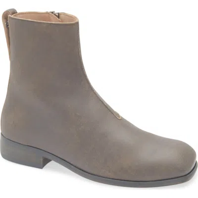 Our Legacy Michaelis Square Toe Boot In Vintage Clawed Stone Bovine