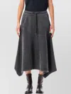 Our Legacy Midi Skirt With Drawstring And Pockets In Black