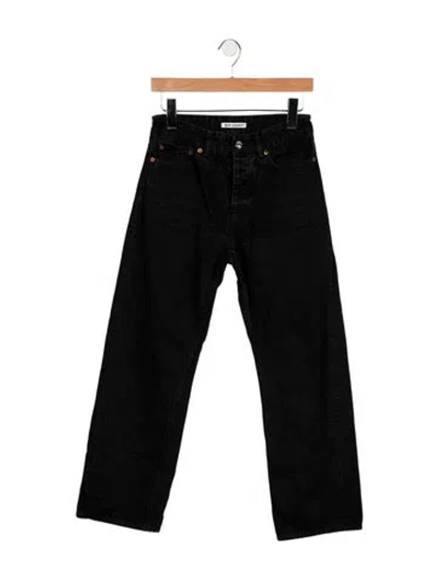 Pre-owned Our Legacy Mid-rise Straight Leg Jeans In Black