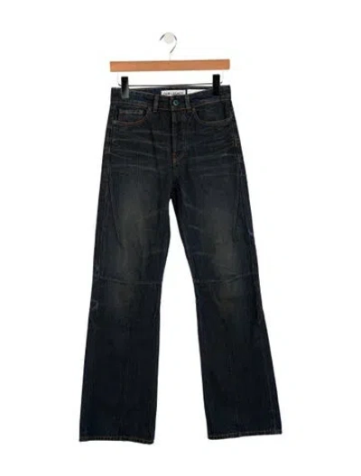 Pre-owned Our Legacy Mid-rise Straight Leg Jeans W/ Tags In Black