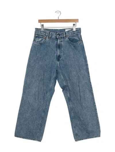 Pre-owned Our Legacy Mid-rise Wide Leg Jeans In Blue