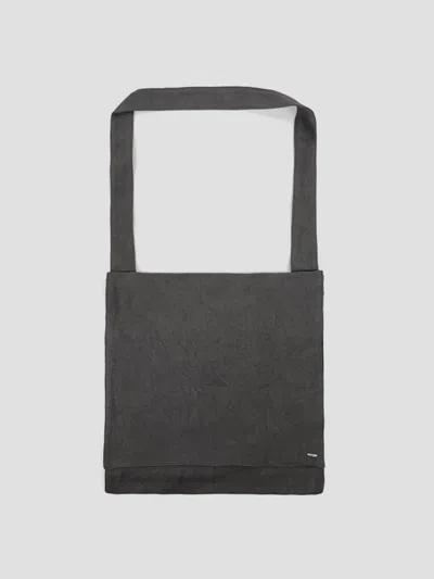 Our Legacy Mini Airy Linen Handbag In Dry Olive Airy Linen