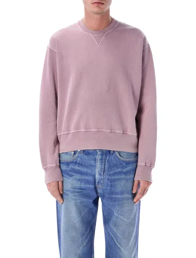 Our Legacy Mini Base Sweat In Pigment-dyed Cotton Fleece In Pink