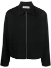 Our Legacy Mini Black Virgin Wool Blouson Jacket In Multi
