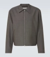 Our Legacy Mini-check Pattern Jacket In Grey Atom Check Wool