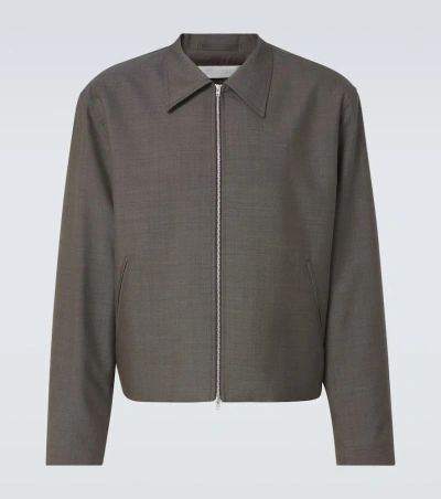 Our Legacy Mini-check Pattern Jacket In Grey